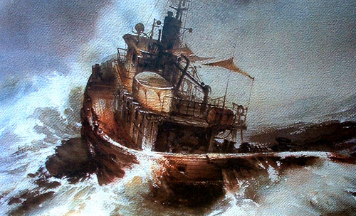 tempestad en el mar 1